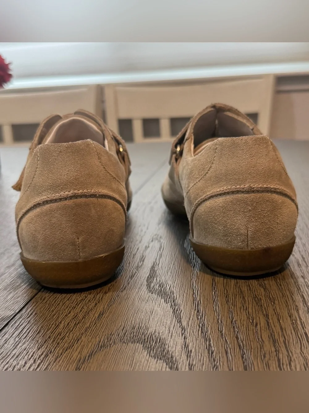 Bruno Magli Taupe Suede Men's Slip-On Loafers